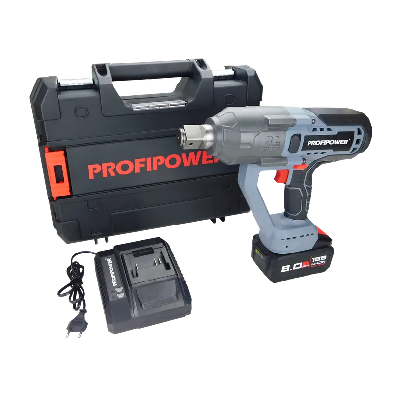 7ranmsuxywsg8gw4ogok8sg4kgggo4 Гайковерт бесщеточный ударный PROFIPOWER T-2500N (18В, 1 акк*8 Ач, 2500 Нм, 0-1300 об/мин, М12-М30)