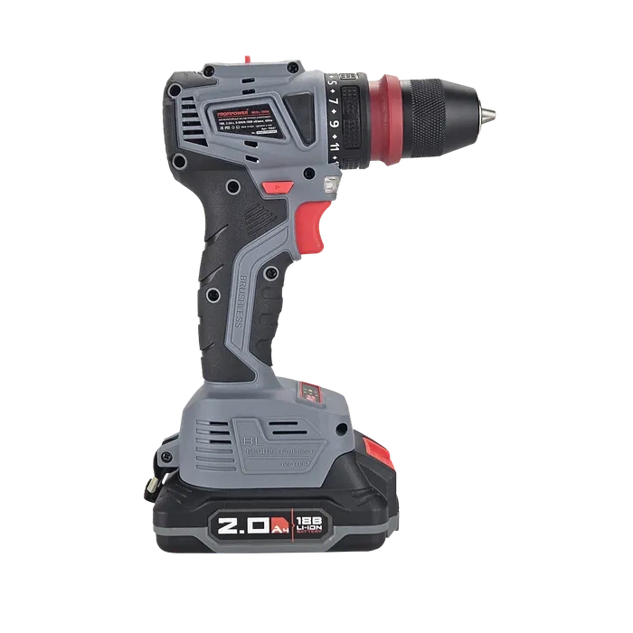 fi48b21tzu8scg0ck4go0ws8404gk0 Шуруповерт бесщеточный PROFIPOWER MKBL-18ВM (18В, 2 акк*2 Ач, 45Нм, 0,8-10мм)
