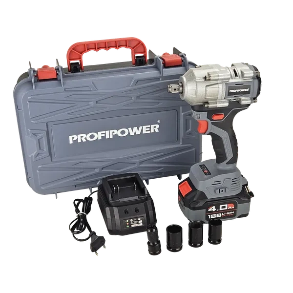 qz7tl3lu9kgs44wc4oc4wcw0cgs80c Гайковерт бесщеточный ударный PROFIPOWER T-500N (18В, 1 акк*4 Ач, 500 Нм, М10-М22)