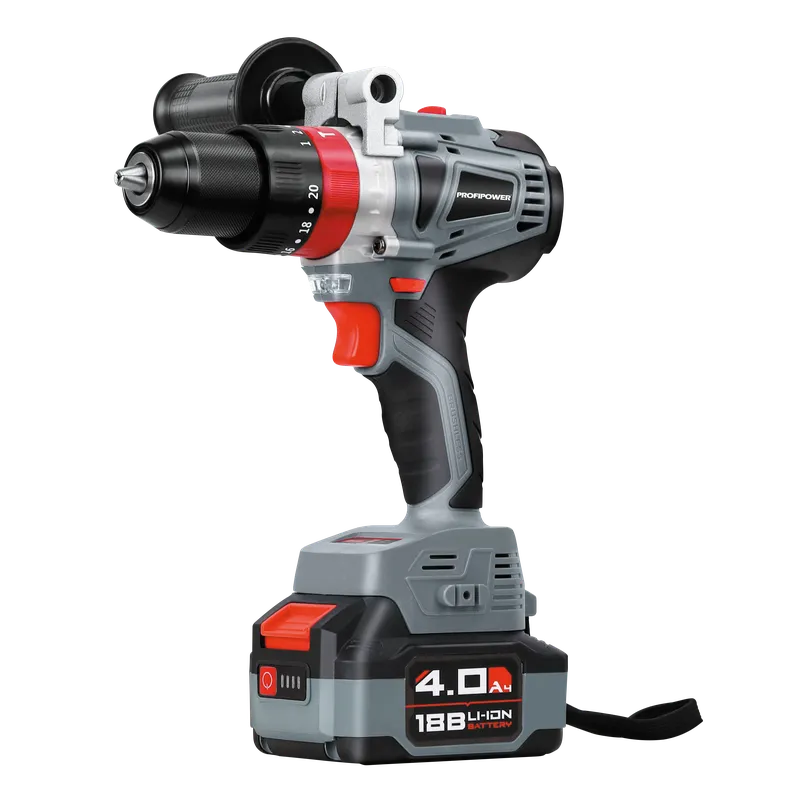 sqxsksa3yescco88s4skk88o4ggccs Дрель-шуруповерт ударный б/щ, PROFIPOWER MKDHP-20В (20В, 2 акк*4 Ач, 90 Нм, 0,8-13мм)