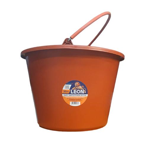 vedro-udaroprochnoe-leon-20l-krasnoe-krugloe.500x500 Ведро ударопрочное ЛЕОН 20л красное, круглое, обрезиненная ручка
